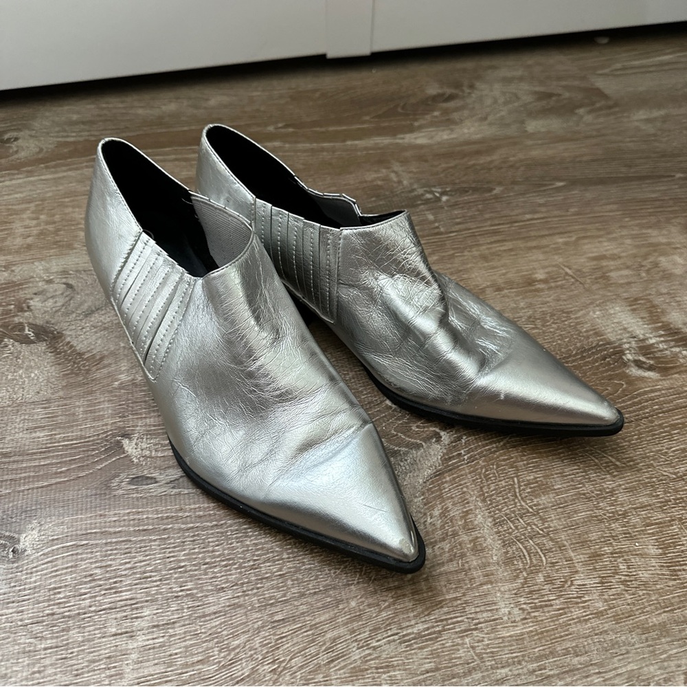 Calvin Klein Silver Women's Booties